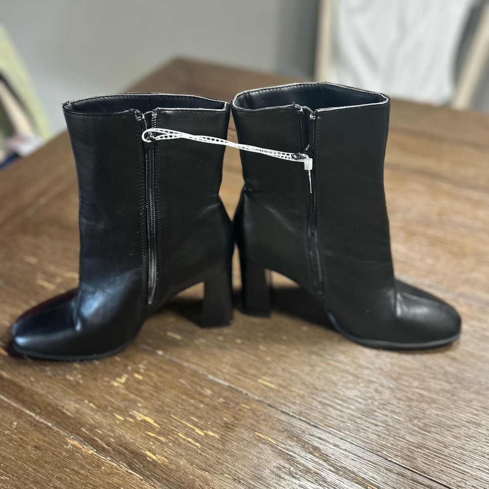 NWOT Bamboo Black mid calf boots size 8.5 - Picture 6 of 8